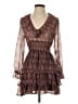 Zara Paisley Brown Cocktail Dress Size XS - photo 1