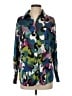 Haver 100% Polyester Print Green Long Sleeve Blouse Size XS - photo 1