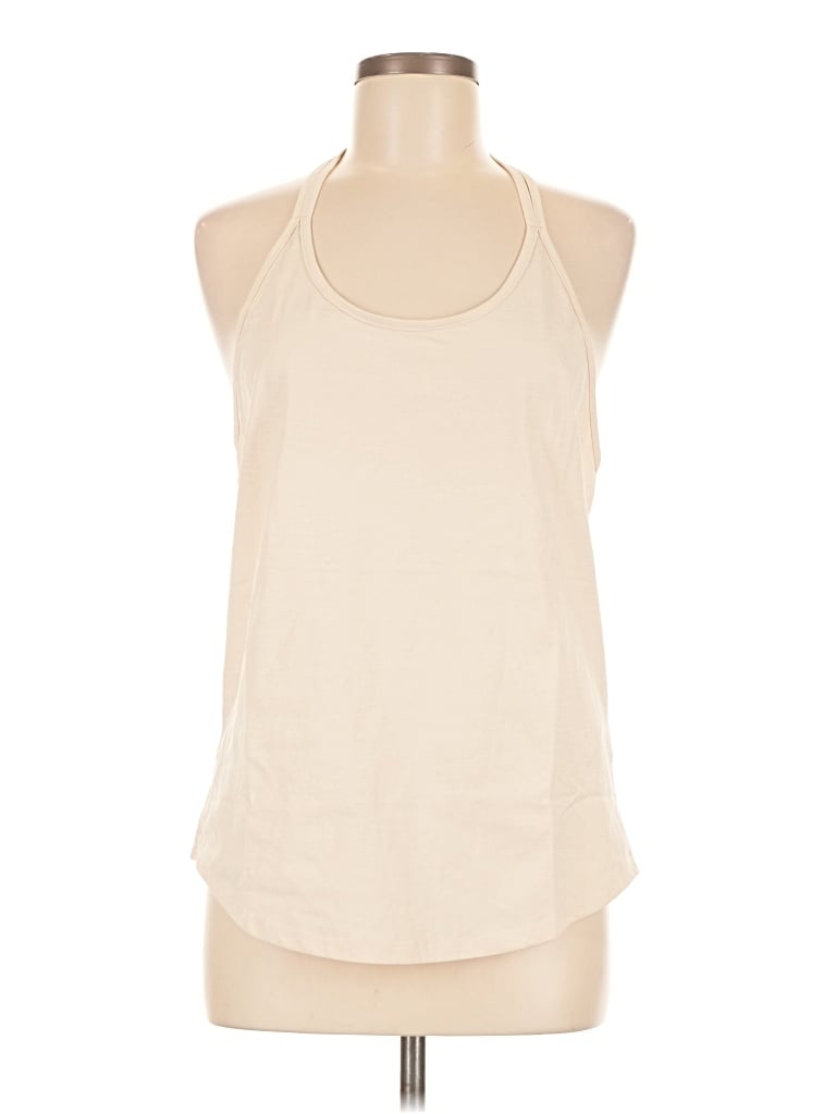 Pre-owned Icyzone Sleeveless Top Ivory Halter Neckline Tops In White