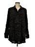 Side Stitch Camo Black Long Sleeve Button-Down Shirt Size M - photo 1