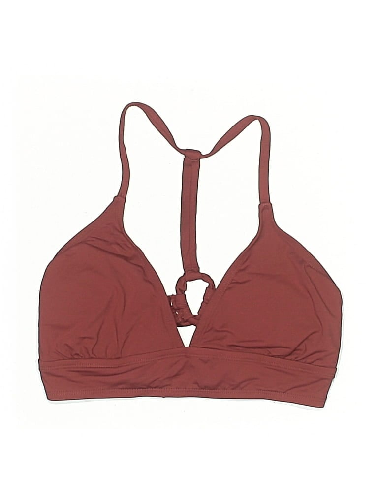 Pre-owned Carve Designs Swimsuit Top Burgundy Swimwear