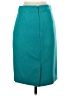 J.Crew 100% Wool Solid Teal Wool Skirt Size 00 - photo 2