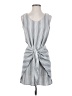 Drew Stripes Gray Casual Dress Size S - photo 1