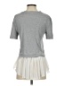 Banana Republic 100% Cotton Gray Short Sleeve Top Size S - photo 2