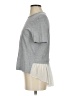 Banana Republic 100% Cotton Gray Short Sleeve Top Size S - photo 5