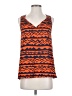 Joy Joy 100% Polyester Orange Sleeveless Top Size S - photo 1