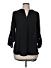 Pleione 100% Polyester Black Long Sleeve Blouse Size M - photo 1