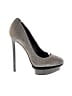 Brian Atwood Metallic Silver Gold Heels Size 6 - photo 1