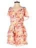 Altar'd State 100% Polyester Floral Pink Romper Size S - photo 1