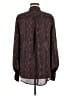 Equipment 100% Polyester Paisley Burgundy Long Sleeve Blouse Size M - photo 2