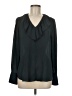 Ann Taylor 100% Polyester Black Long Sleeve Blouse Size M - photo 1