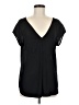 DR2 100% Polyester Black Short Sleeve Blouse Size M - photo 1
