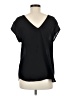 DR2 100% Polyester Black Short Sleeve Blouse Size M - photo 2
