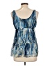 Pinky 100% Polyester Blue Sleeveless Blouse Size L - photo 2