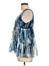 Pinky 100% Polyester Blue Sleeveless Blouse Size L - photo 5