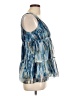 Pinky 100% Polyester Blue Sleeveless Blouse Size L - photo 4