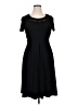 Julian Taylor Solid Black Casual Dress Size 10 - photo 1