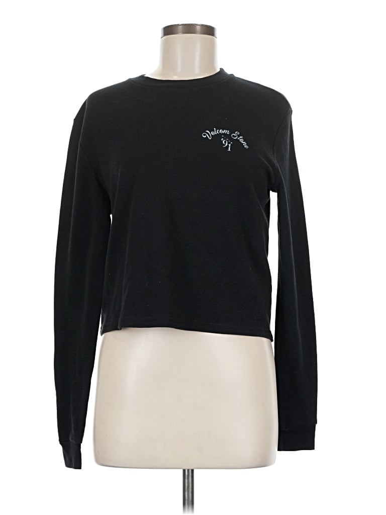 Pre-owned Volcom Long Sleeve T-shirt In Black