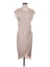 BCBGMAXAZRIA 100% Polyester Solid Tan Casual Dress Size XXS - photo 1