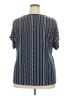 Assorted Brands Blue Short Sleeve Blouse Size 3X - photo 2
