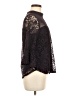 Lily White Black 3/4 Sleeve Blouse Size M - photo 4