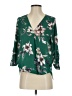 West Kei 100% Polyester Green 3/4 Sleeve Blouse Size S - photo 1
