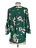 West Kei 100% Polyester Green 3/4 Sleeve Blouse Size S - photo 2