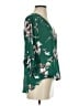 West Kei 100% Polyester Green 3/4 Sleeve Blouse Size S - photo 4