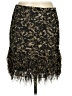 Ann Taylor 100% Polyester Camo Black Casual Skirt Size 8 - photo 1