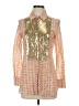 Figue Gold Pink Long Sleeve Blouse Size XXS - photo 1
