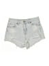 PacSun 100% Cotton Hearts Blue Denim Shorts Size 25 waist - photo 1