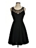 Unbranded 100% Polyester Hearts Black Cocktail Dress Size S - photo 1