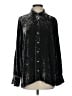 J.Jill Metallic Black Long Sleeve Blouse Size S - photo 1