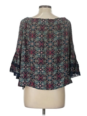 Solitaire 3/4 Sleeve Blouse (view 2)