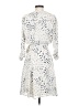 Habitual 100% Polyester Polka Dots Ivory Casual Dress Size XS (0) - photo 2