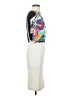 Versace 100% Silk Graphic Ivory Cocktail Dress Size EU (IT) 38 / US 2 - photo 4