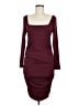 Shein Solid Burgundy Cocktail Dress Size 6 - photo 1
