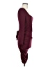 Shein Solid Burgundy Cocktail Dress Size 6 - photo 4