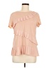 Ivanka Trump Pink Short Sleeve Blouse Size M - photo 1