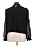 MNG 100% Polyester Black Long Sleeve Blouse Size 16 - photo 2