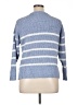 Time and Tru 100% Recycled Polyester Stripes Blue Pullover Sweater Size XL - photo 2