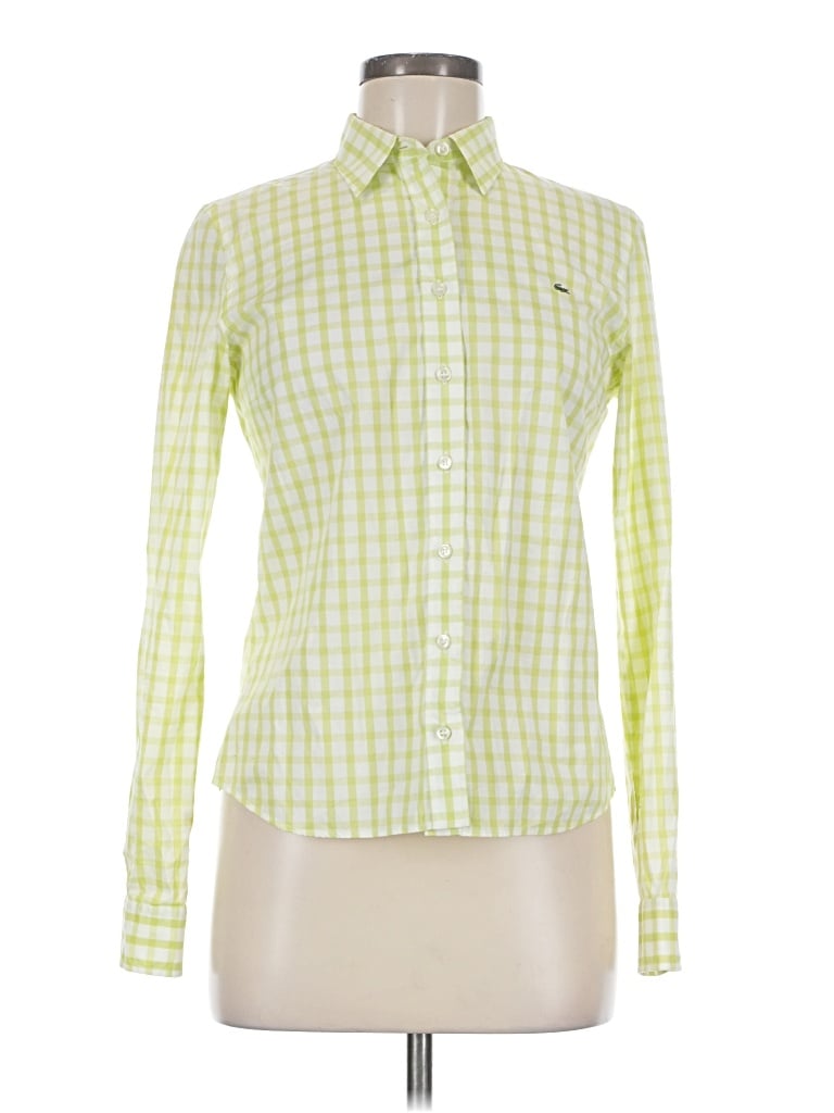 Pre-owned Lacoste Long Sleeve Button Down Shirt In Green