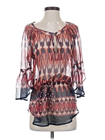ViX by Paula Hermanny 3/4 Sleeve Silk Top (view 1)