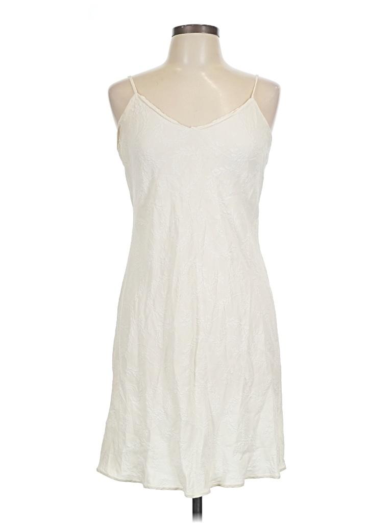 Pre-owned Assorted Brands Casual Dress In White