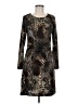 Colleen Lopez Animal Print Brown Cocktail Dress Size M - photo 1