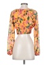 Bar III 100% Polyester Orange 3/4 Sleeve Blouse Size XS - photo 2