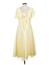 Unbranded 100% Polyester Yellow Cocktail Dress Size 8 - photo 2