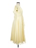 Unbranded 100% Polyester Yellow Cocktail Dress Size 8 - photo 4