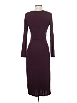 open lace back dress Kerstin Purple Train Design Ruched Maxi Dress