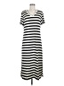 Unbranded Stripes Ivory Casual Dress Size M - photo 1